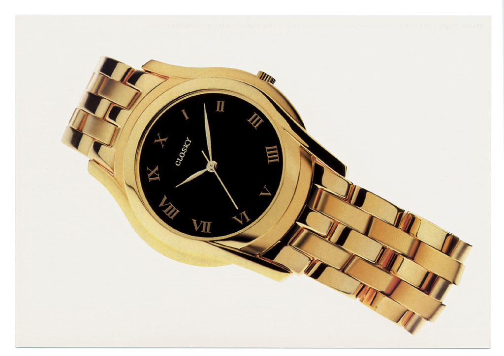 Claude Closky, ‘12 h = 10 h,’ 1999, Montpellier: Frac Languedoc-Roussillon. Invitation card, color offset, 10,5 x 15 cm.